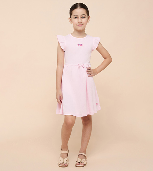 R&B  girls-craft-pretty-summer - Light Pink Casual Dress