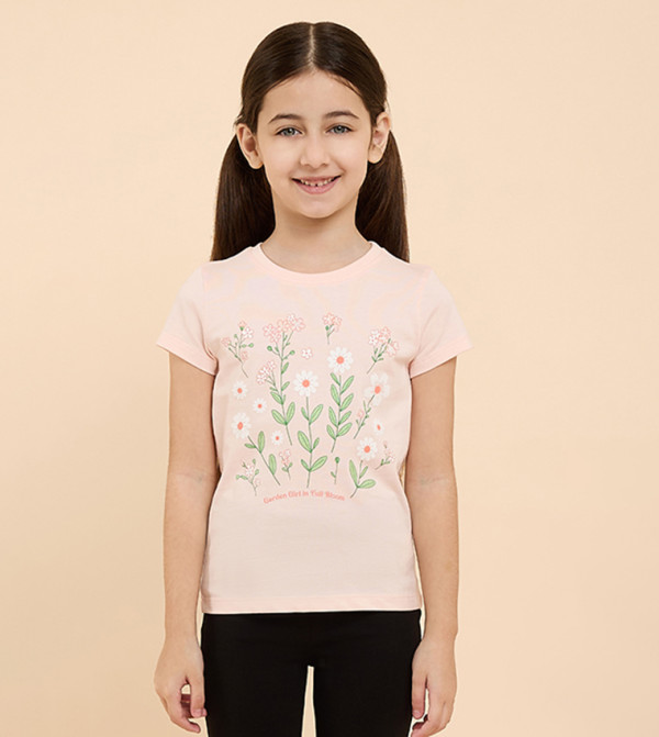 R&B  T-Shirts - Peach T-shirts