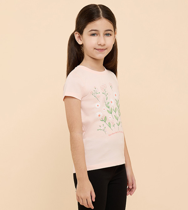 R&B  T-Shirts - Peach T-shirts