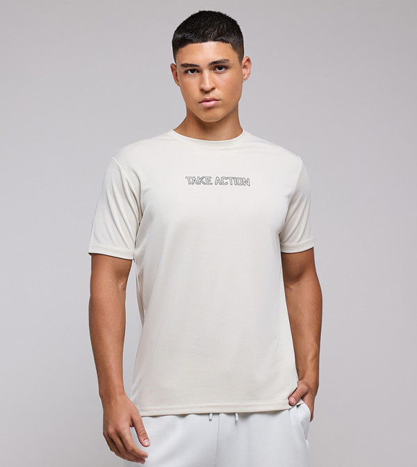 أر آند بي  ملابس رياضة - بيج T-Shirts & Vests
