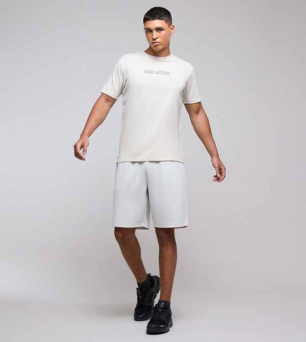 أر آند بي  ملابس رياضة - بيج T-Shirts & Vests