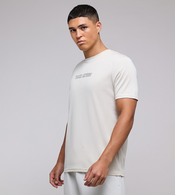 أر آند بي  ملابس رياضة - بيج T-Shirts & Vests
