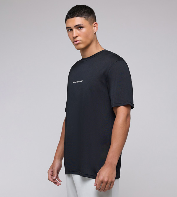 أر آند بي  ملابس رياضة - أسود T-Shirts & Vests