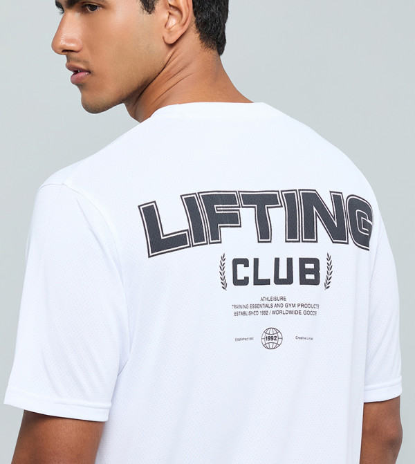 R&B V-Neck T-Shirts - White V-Neck T-Shirts