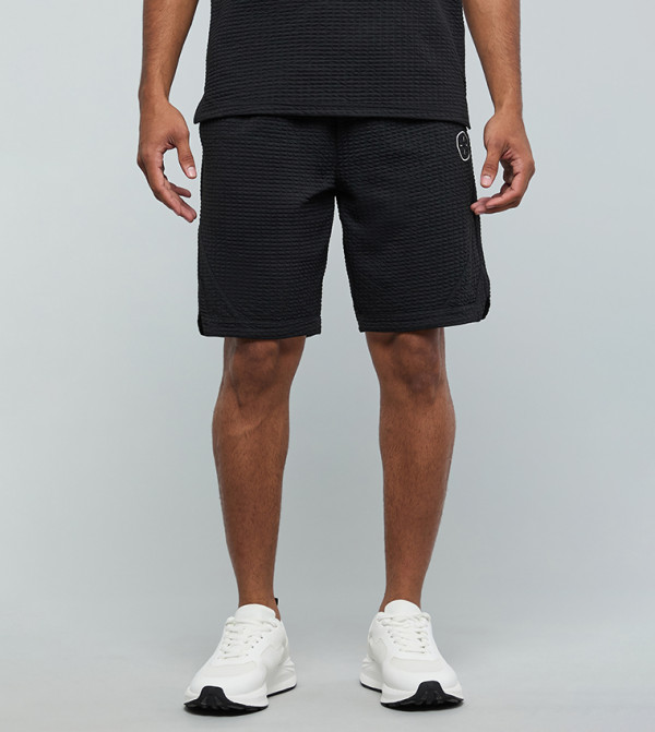 R&B  Casual Shorts - BLACK Casual Shorts