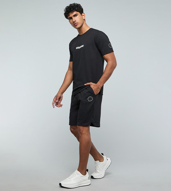 R&B  Casual Shorts - BLACK Casual Shorts