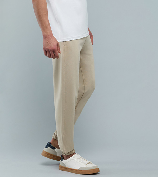 R&B  Casual Pants - Beige Casual Pants