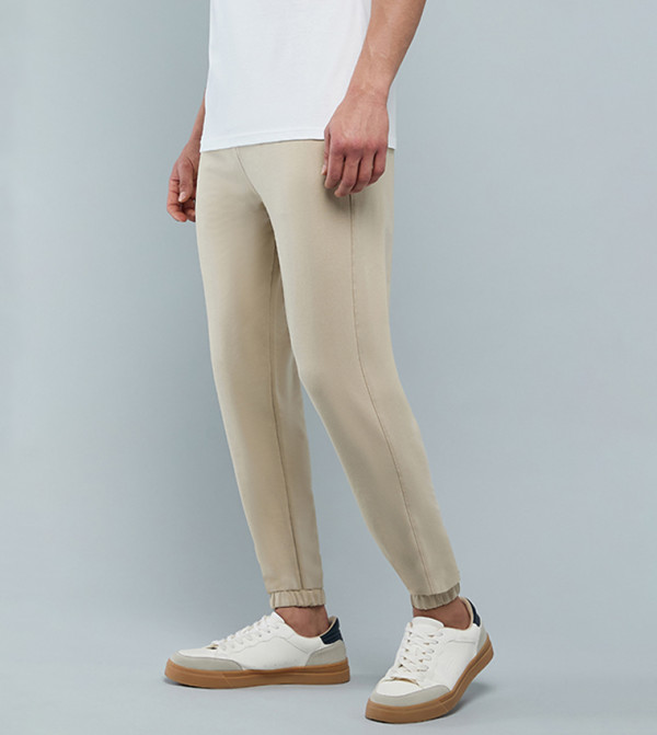 R&B  Casual Pants - Beige Casual Pants