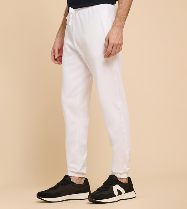 R&B  Joggers - White Joggers