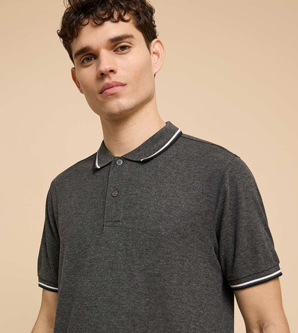 R&B  iftar-ready - Charcoal Polo T-shirts