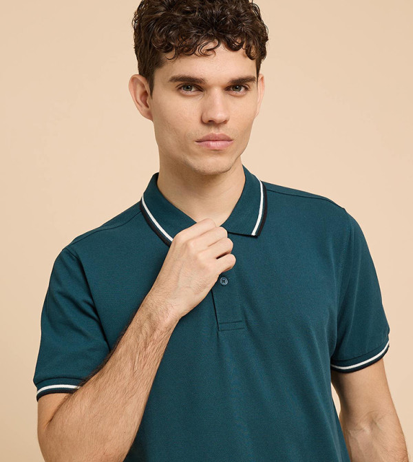 R&B R&B - Teal Polo T-shirts