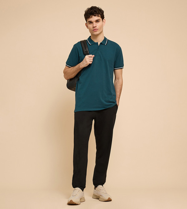 R&B R&B - Teal Polo T-shirts