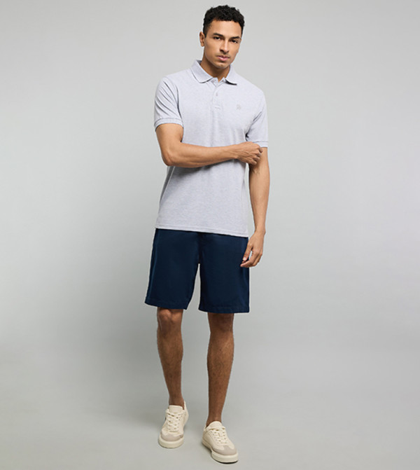 R&B  Polo T-Shirts - Grey Polo T-shirts