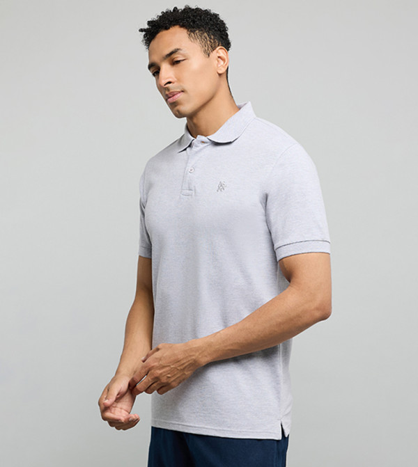 R&B  Polo T-Shirts - Grey Polo T-shirts