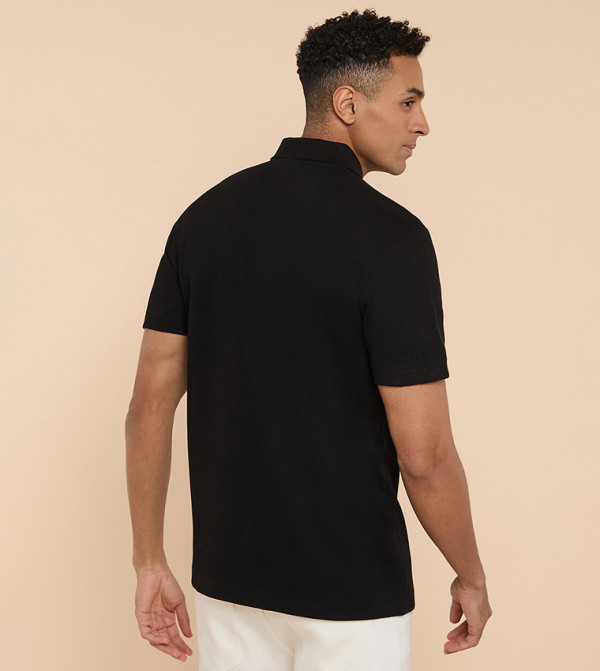 R&B R&B - Black Polo T-shirts