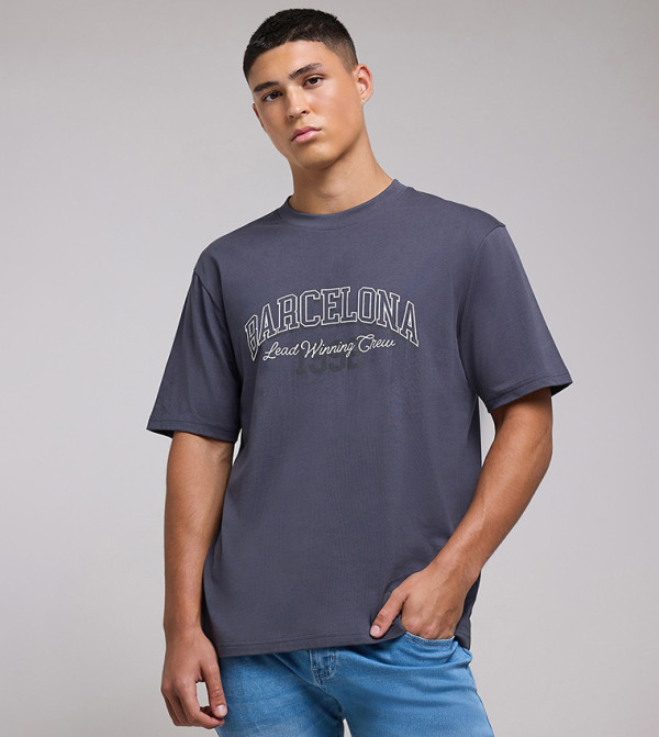 R&B  T-Shirts & Vests - Dark Grey T-Shirts & Vests