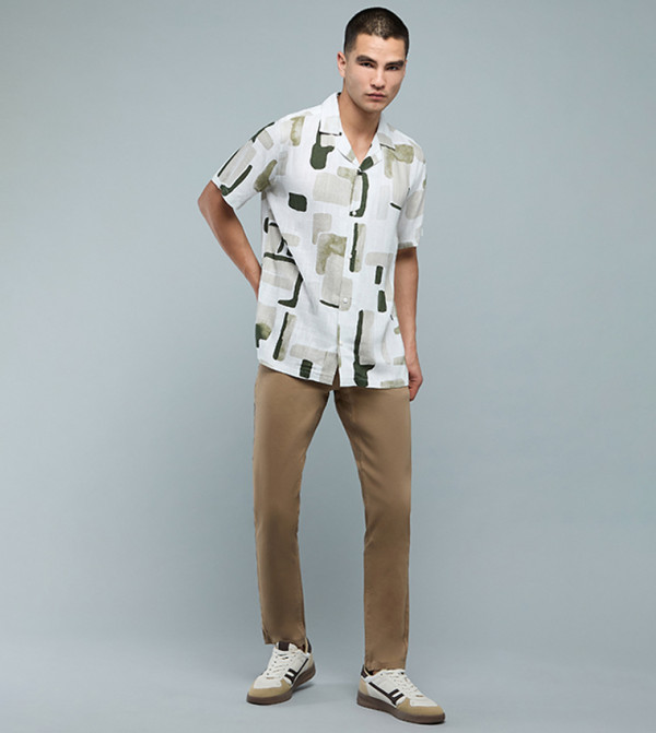 R&B  - Beige Short Sleeves