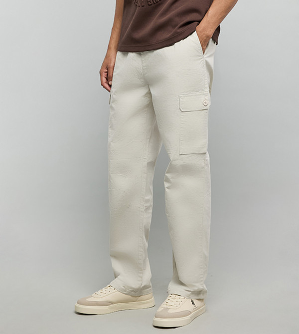 R&B  Cargos - Beige Cargos