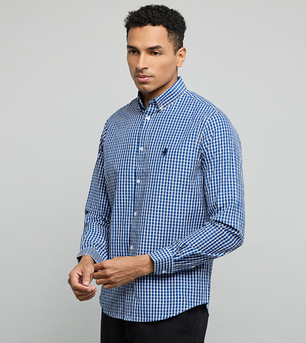 أر آند بي  أكمام طويلة - أزرق Long Sleeves
