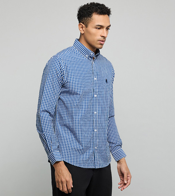 أر آند بي  أكمام طويلة - أزرق Long Sleeves