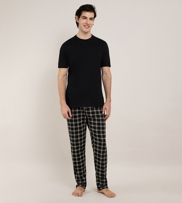 R&B  workwear-reworked - BLACK Pyjama Set
