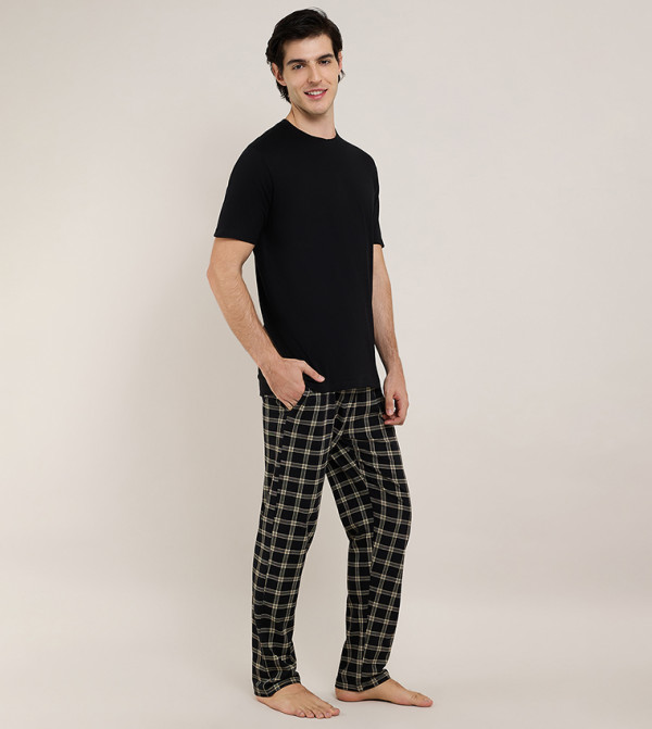 R&B  workwear-reworked - BLACK Pyjama Set