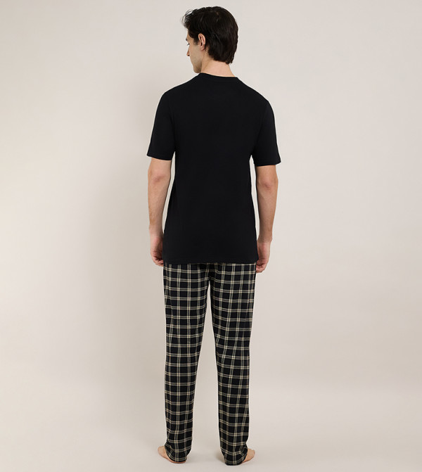 R&B  workwear-reworked - BLACK Pyjama Set