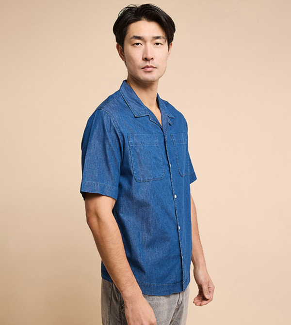 R&B Shirts - Blue Short Sleeves