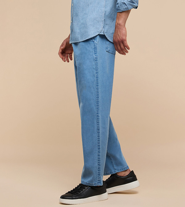 أر آند بي ملابس - أزرق فاتح Straight Jeans