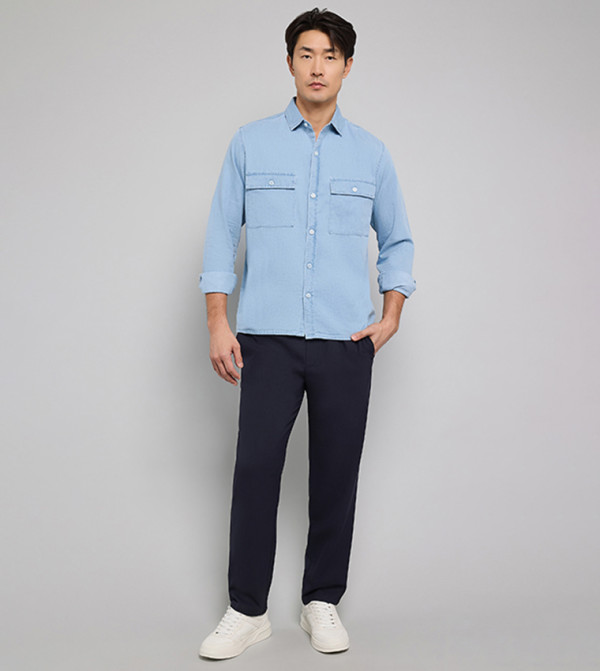 أر آند بي ملابس - أزرق Long Sleeves