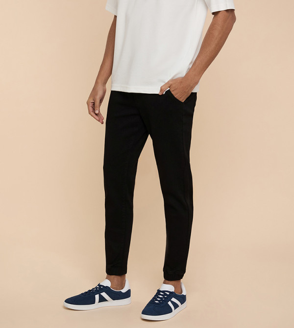 أر آند بي  جينزات قصة مستقيمة - أسود Straight Jeans