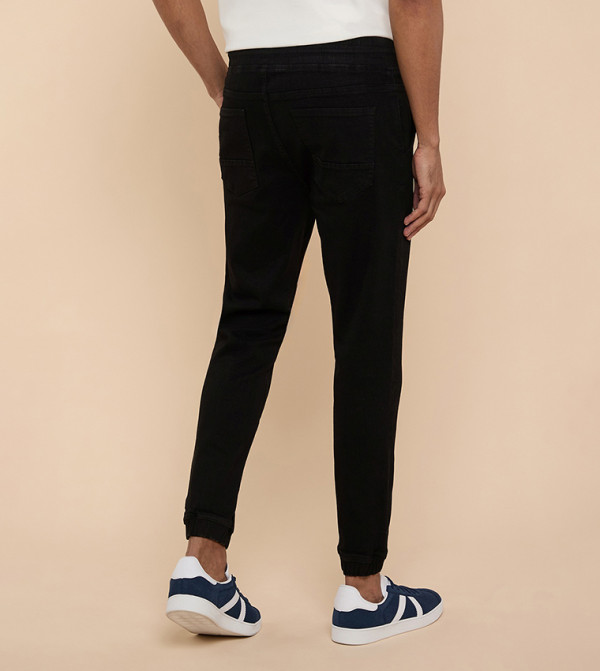 أر آند بي  جينزات قصة مستقيمة - أسود Straight Jeans