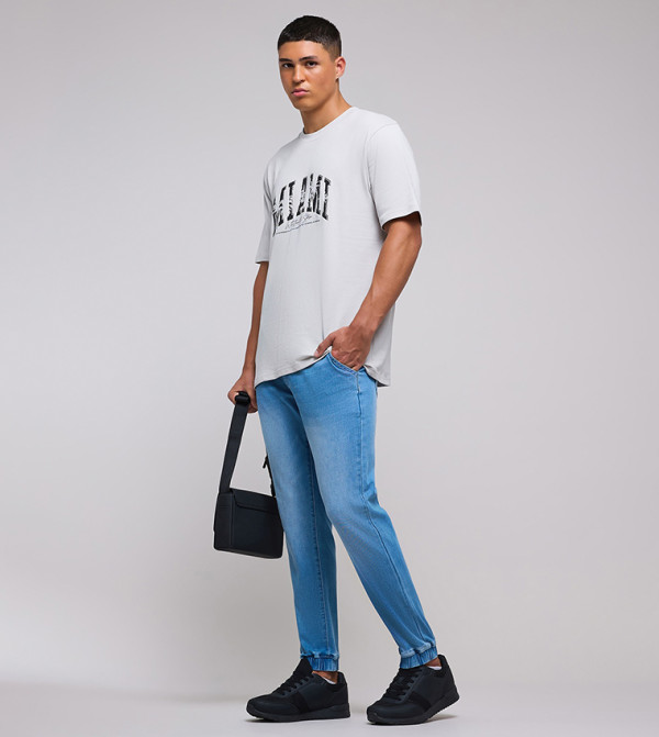 أر آند بي  جينزات قصة مستقيمة - أزرق Straight Jeans