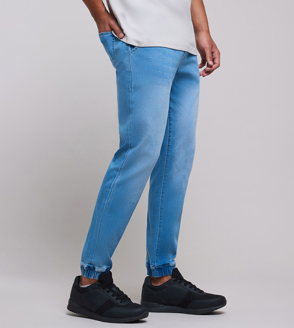 أر آند بي  جينزات قصة مستقيمة - أزرق Straight Jeans