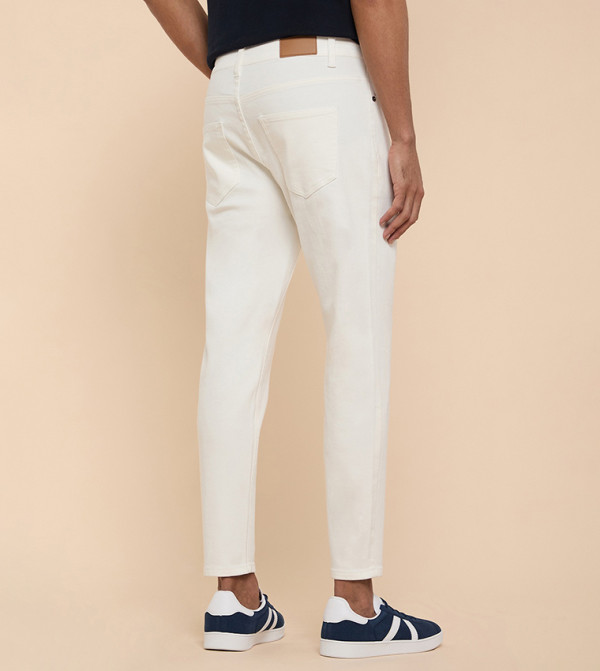 أر آند بي  ملابس - أبيض Slim Jeans