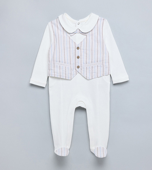 R&B Onepiece & Bodysuits - Beige Sleep Suits