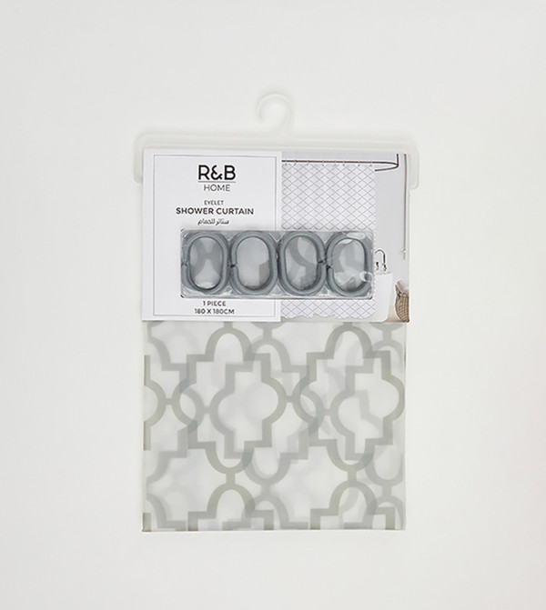 R&B  Bathmats & Curtains - Grey Bathmats & Curtains
