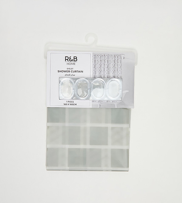 R&B  Bathmats & Curtains - Grey Bathmats & Curtains