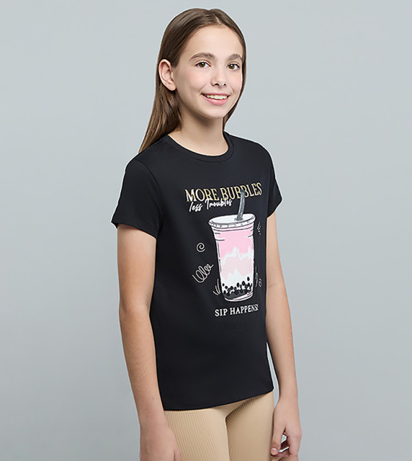 R&B  graphic-tshirts - BLACK T-shirts