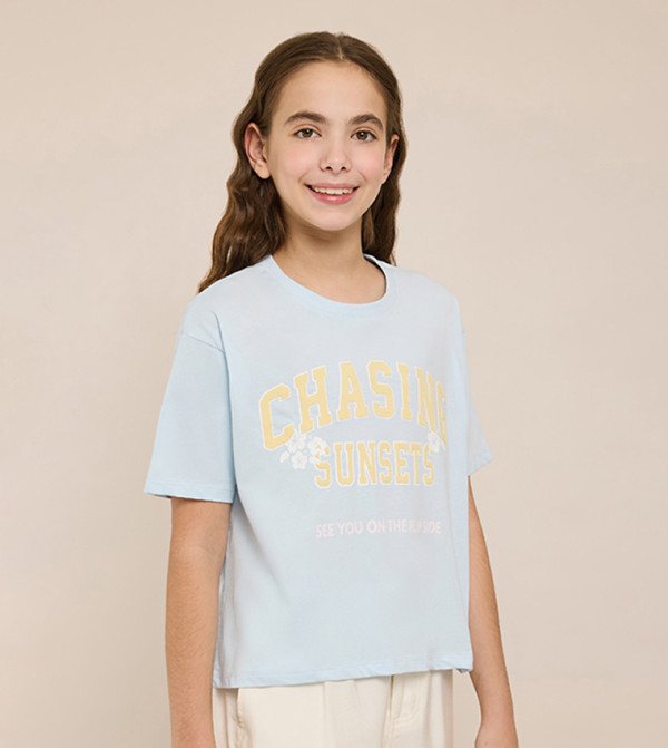 R&B  preppy-layers - Blue T-shirts