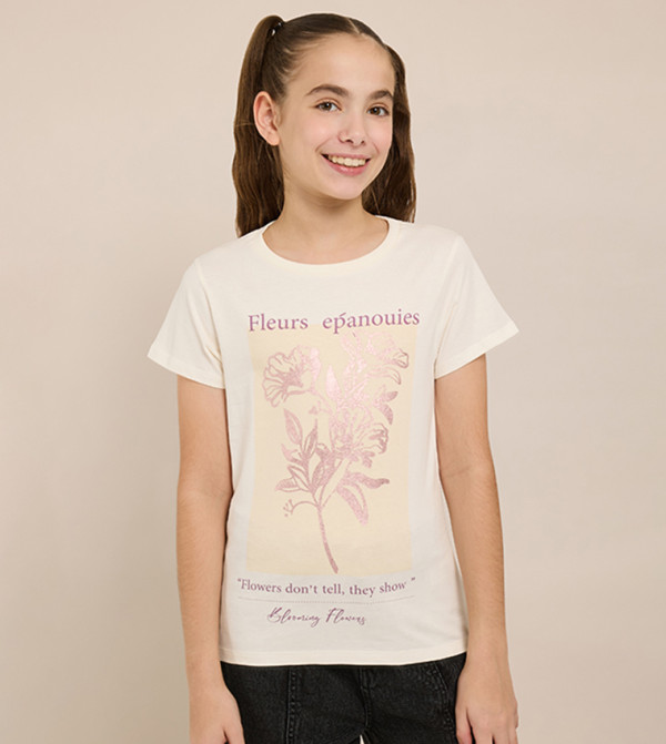 R&B  graphic-tshirts - Cream T-shirts