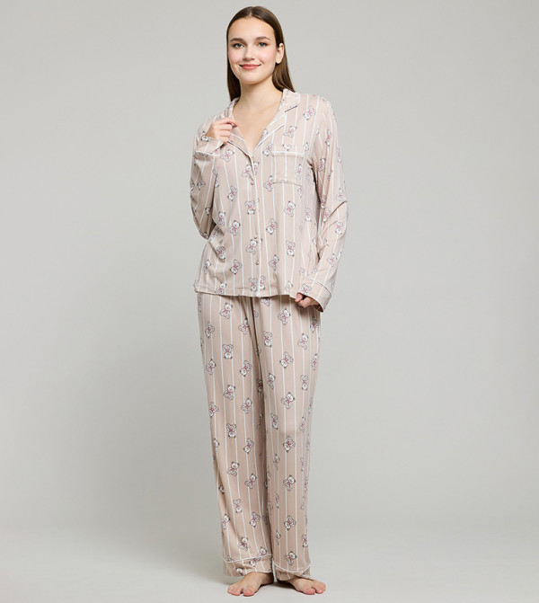 R&B  Clothing - Beige Pyjama Set