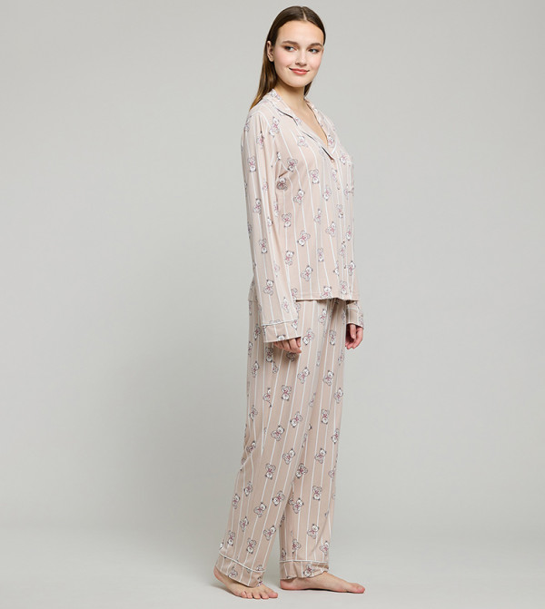 R&B  Clothing - Beige Pyjama Set