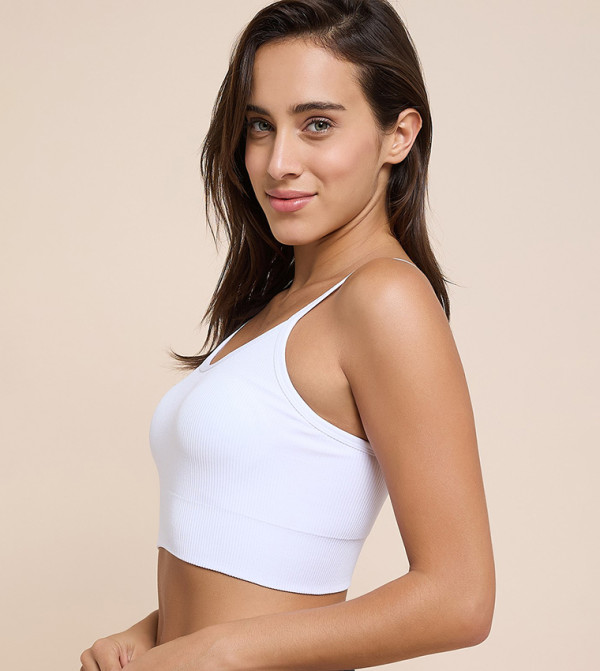 R&B  Sports bras - White Sports Bras