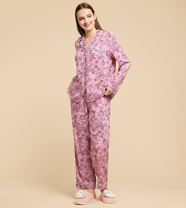 R&B Sleepwears & Loungewears - Lilac Pyjama Set