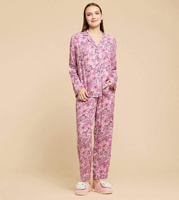 R&B Sleepwears & Loungewears - Lilac Pyjama Set