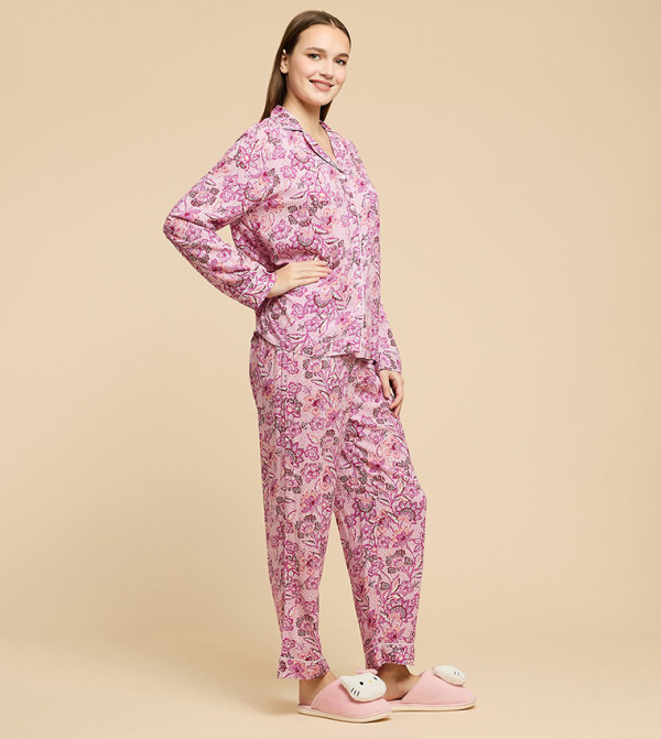 R&B Sleepwears & Loungewears - Lilac Pyjama Set