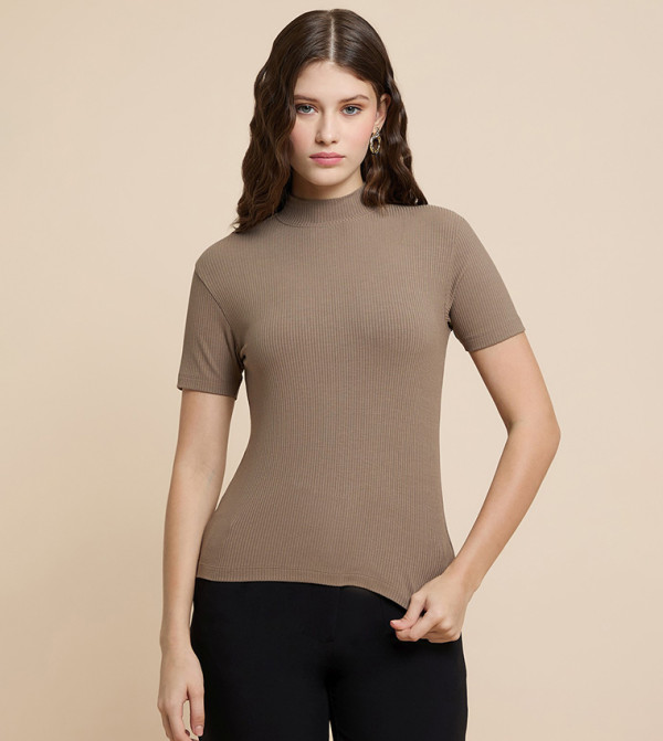 أر آند بي  warm-hues-w - بني  Casual Tops