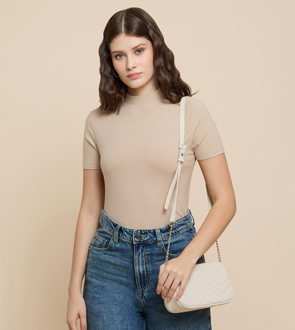 أر آند بي  توبات كاجوال  - بني  Casual Tops