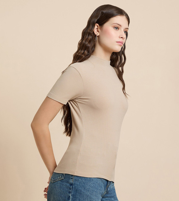 أر آند بي  توبات كاجوال  - بني  Casual Tops